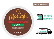 🆕☕ McCafe Premium Roast DECAF Keurig Coffee K-cups  