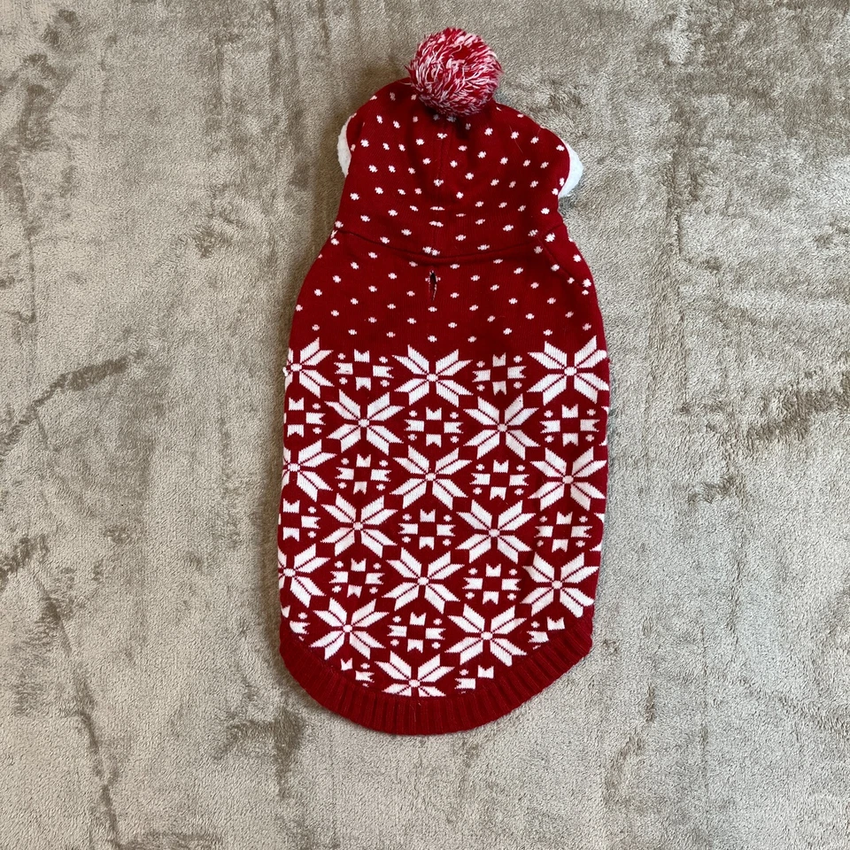 Blueberry Pet Dog Sweater Clothes Hoodie Hooded Pullover 8" Back Length - Image 4 of 4