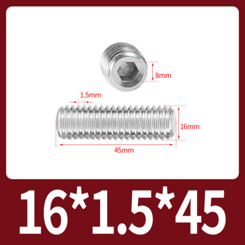 Flat Point Grub Screws Stainless Steel Fine Thread Pitch Allen Set Screw M6-M16 - Picture 84 of 85
