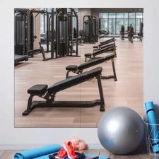 2 Pcs Home Gym Mirror 36'' x 24'' Large Frameless Full Length Body Mirror Acr...