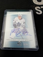 2022-23 SP Authentic Pontus Holmberg Future Watch Auto RC /699  Maple Leafs