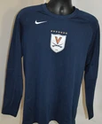 NIKE VIRGINIA CAVALIERS L/S THERMAL SHIRT MEN NAVY BLUE MEDIUM LOGO VG