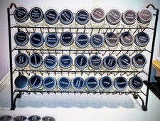 Spice Rack Organizer Shelving 36 Square Spice Jars With Labels All Brand New