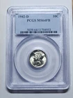 1942 d mercury dime MS64 FB PCGS