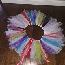 Adult Plus Size Adjustable to Small - 3XL Colorful Handmade Tutu Tulle Skirt