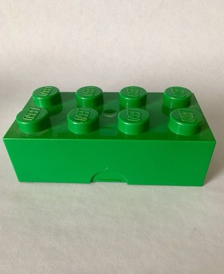 LEGO Storage Brick Green Large Stackable Toy Box Container 2x4 Studs