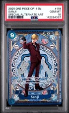 ONE PIECE SANJI SP FIST OF DIVINE SPEED OP11-119  SEC PSA 10 OP06-119