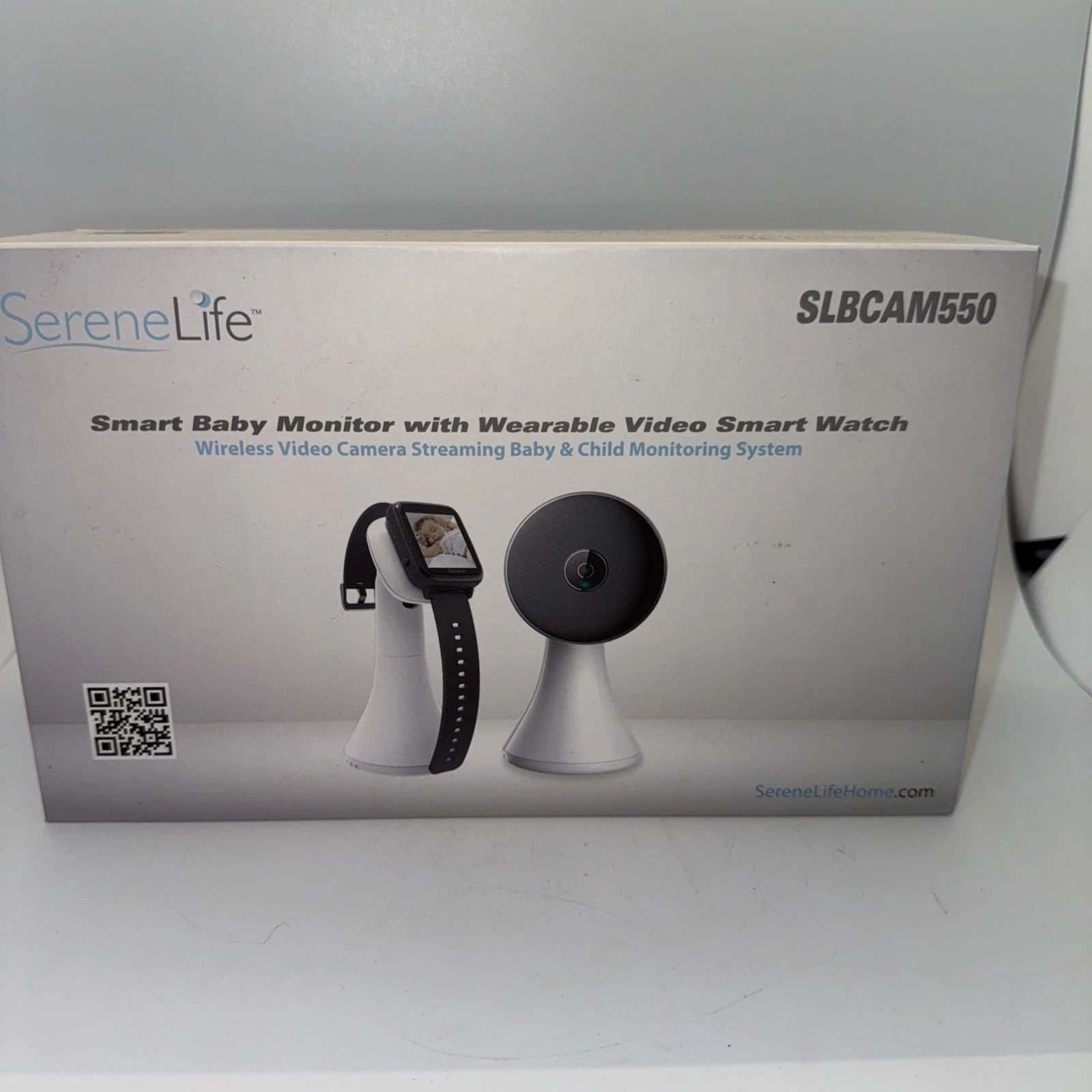SereneLife SLBCAM550 Baby Monitor Wearable Video Smart Watch Wireless Camera