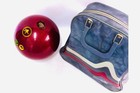 Vintage Faball Hammer Claw Bowling Ball with Retro Don Carter Wave Bag Bundle⁠ — photo 1