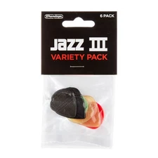 Dunlop Jazz III Variety Pack of 6 Guitar Picks