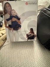 monbebe Hip Seat Baby Carrier Black Memory Foam Anti-Slip Adjustable Waist