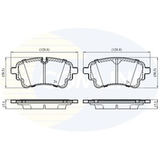 Brake Pads Set For Audi A5 S5 Quattro Rear Comline 4M0698451BC 4N0698451D