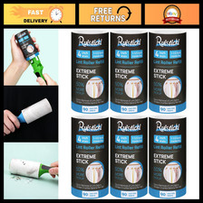6 Pack Lint Roller Refills - 4 Inch Sticky Sheets, 90 Sheets Each, Total 540 She