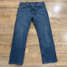 Vintage Wrangler Jeans Men's 34 x 30 Blue Denim Straight Leg 5Pocket 96FXVSD
