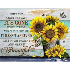 Diamond Art Kits for Adults Sunflower, DIY 5D 16 x 12 inches, HMDPUS-25601