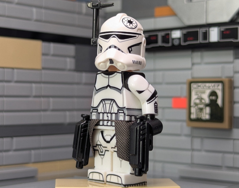 LEGO Star Wars Custom Minifig (1x) Phase 2 Clone Recon Trooper Sergeant "Redeye"