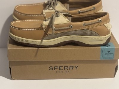 Speery Top Sider Men's Billfish 3 Eye Boat Deck Shoe Tan Brown Size 11.5 Leather