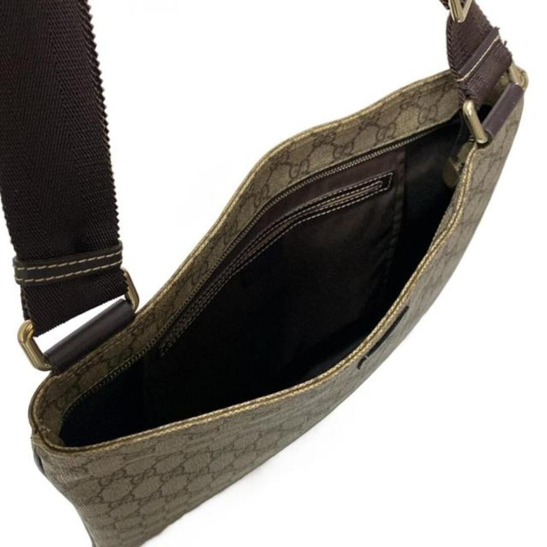 GUCCI GG Plus GG Supreme Shoulder Bag Beige Brown Used 80cm Strap thumbnail 7