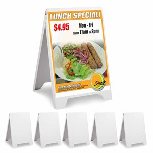 Double Side Sidewalk A-frame Folding Display Sign Sandwich Board Pavement 6 Pack