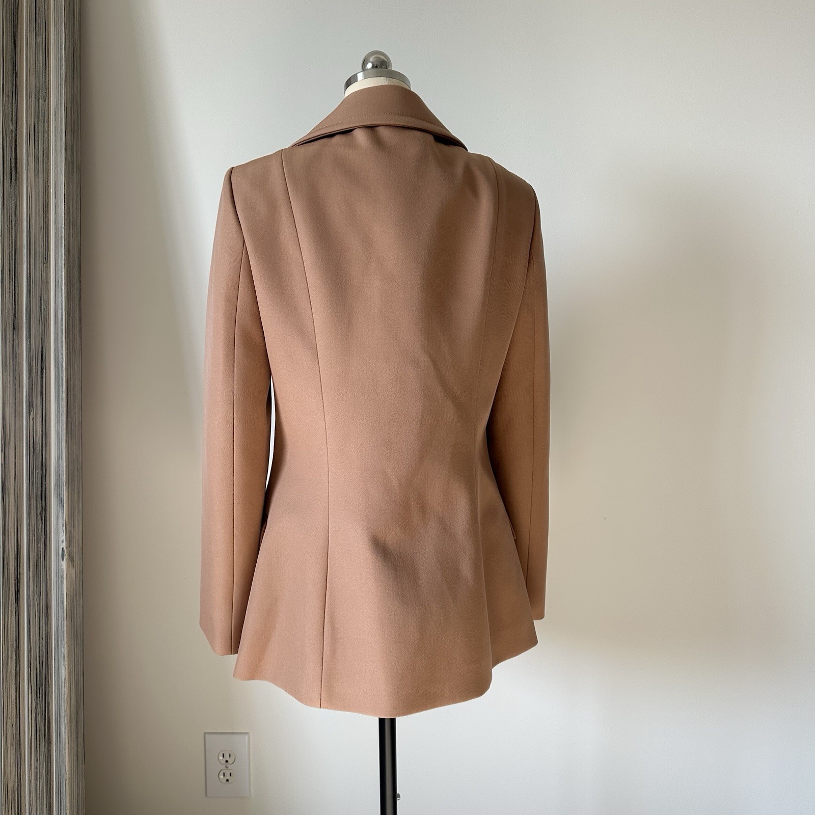 MICHAEL KORS COLLECTION Bonded Wool Blend Gabardine Peacoat image 4