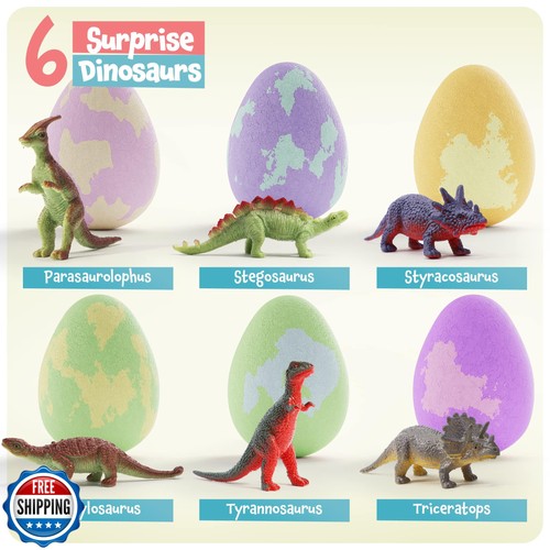 DanandDarci Dino Bombe da Bagno all'Uovo per Bambini - Bomba da Bagno per Bambini con Sorpresa Inside - Foto 3 di 5
