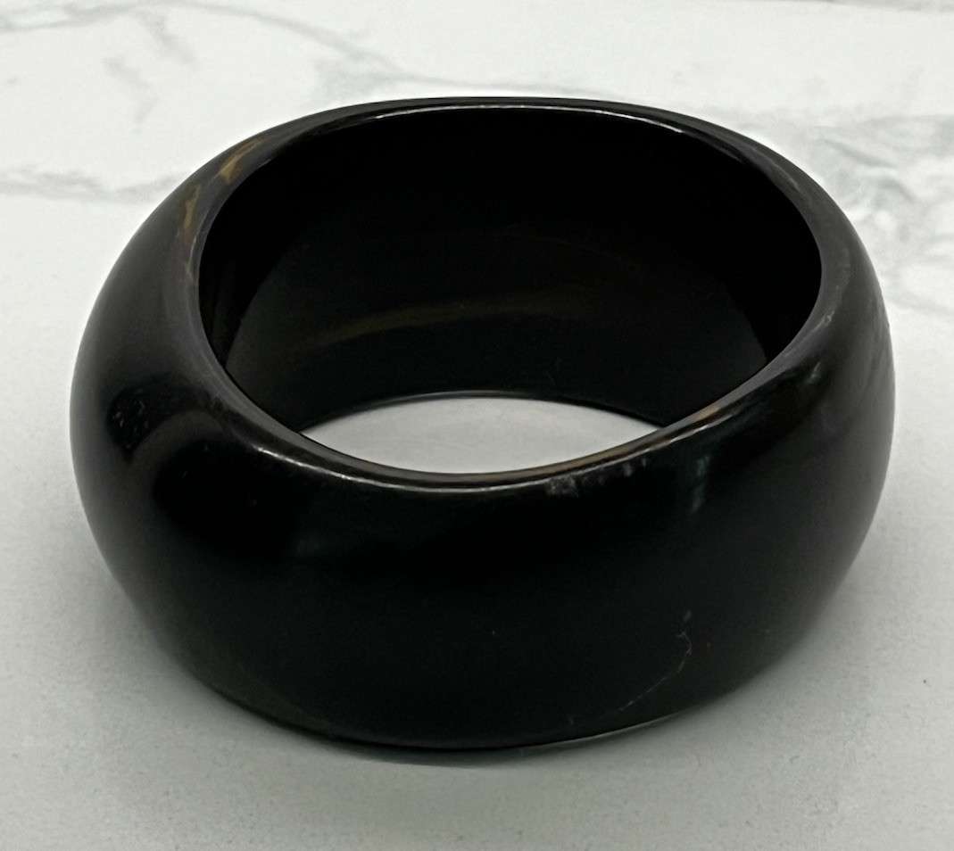 Vintage MCM Luxury Estate Wide Chunky Bangle Bracelet Boho 85 grams