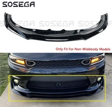 For Dodge Charger SXT 2015-2023 V3 Style Gloss Black Front Bumper Lip Splitter