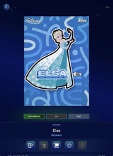 VIDEOGAME Topps Disney Collect 26 - STICKERS Blue - ELSA