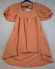 Free People Mini Dress Size M Peach Tie Back