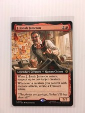MTG J. Jonah Jameson (Extended Art Regular) Rare Spider-Man Magic the Gathering