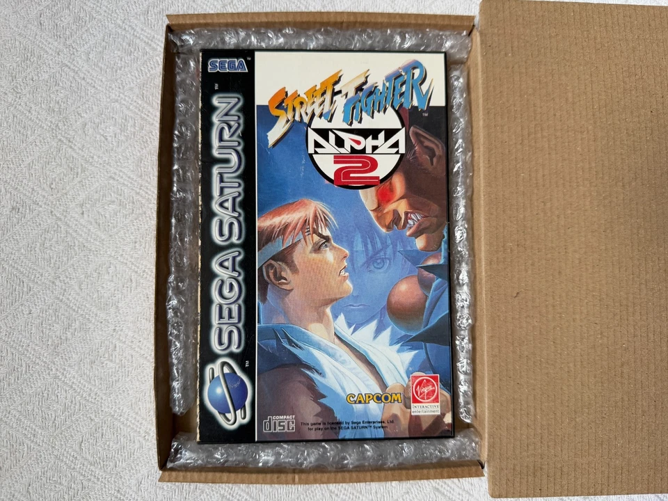 Street Fighter Alpha 2 Sega Saturn - UK PAL GC CIB - High Quality Packing - Image 2 of 4