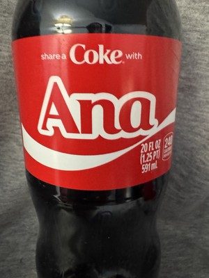 Share a Coke with   Ana   2025 Personalized Gift Coca~Cola Bottle 20oz