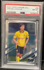 JUDE BELLINGHAM - 2020-21 Topps Chrome UCL ROOKIE #68 (RC) **PSA 8**