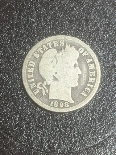 1898-O New Orleans  Barber Dime One Dime 10C Semi-Key Date Only 2M Minted