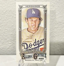 2025 Allen & Ginter / OREL HERSHISER / Mini A&G Back / Los Angeles Dodgers