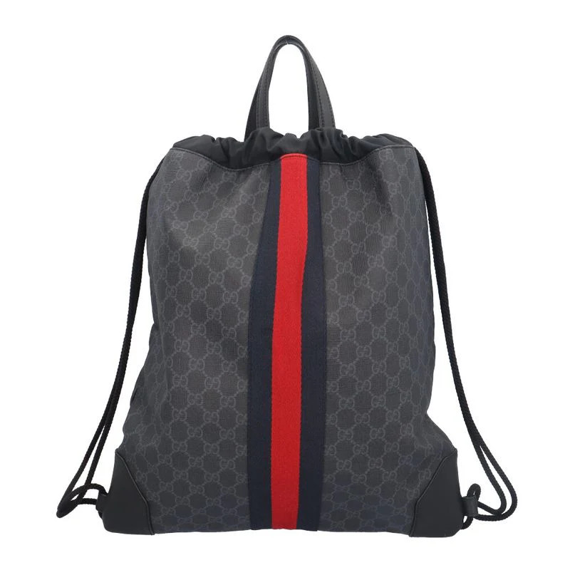Gucci Draw String Bag Sherry Backpack Daypack GG … - image 1
