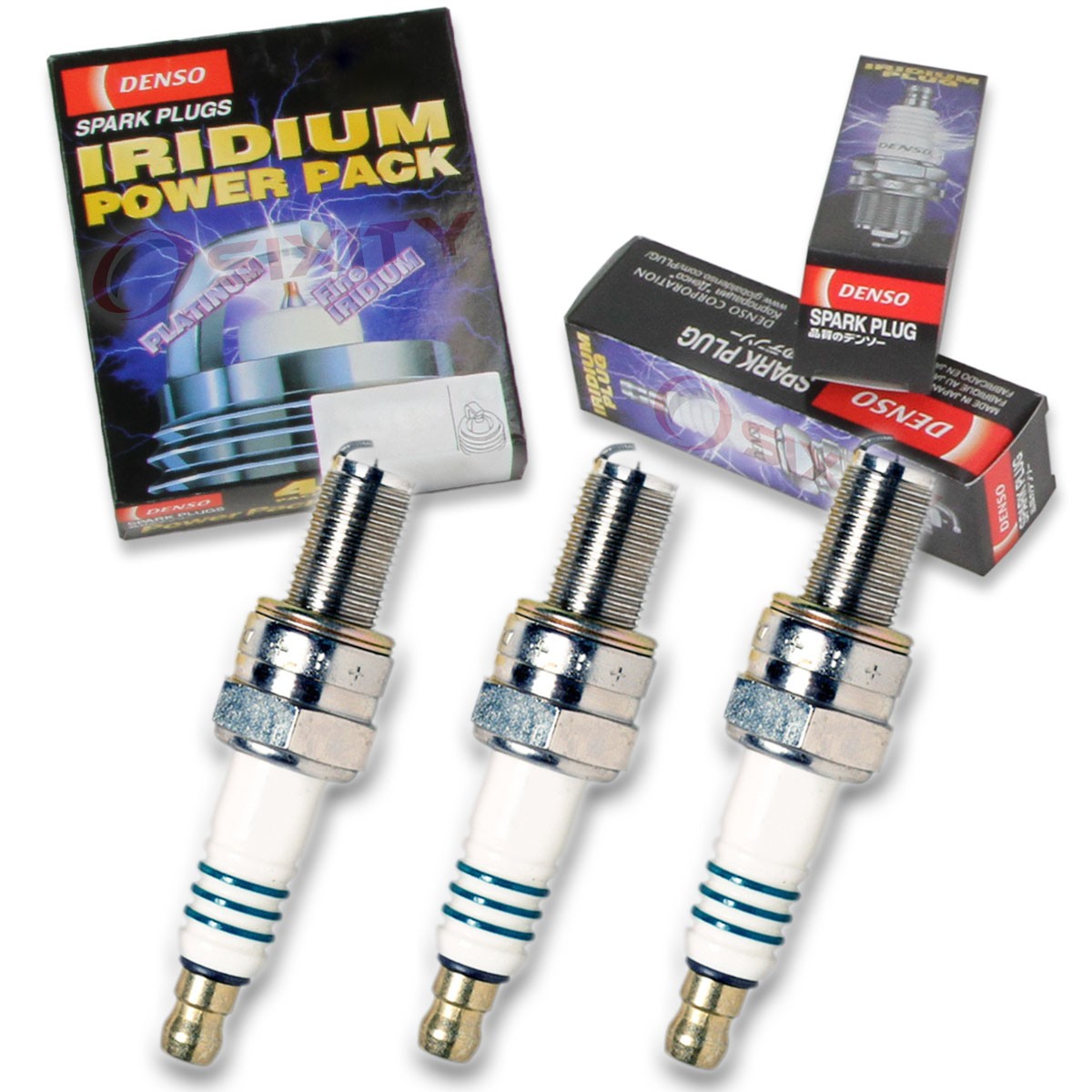 3 pc Denso Iridium Power Spark Plug for Ski-Doo MX Z 1200 Renegade 2009 Tune hq