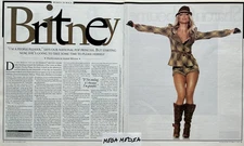 2002 Britney Spears 2-Page Magazine Article Picture Clipping Women In Rock
