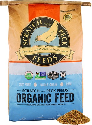 Scratch and Peck Naturally Free Organic Chicken & Duck 16% Layer Mash With Corn