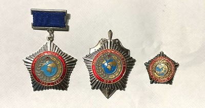 Three Soviet Foreign Service Medals