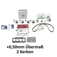 Kolben+0,50Mm ÜBermaß+Dichtsatz+Zahnriemen FüR VW 1.6 TDI CAY NE 130050002521 23