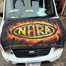 Nhra Championship Drag Racing Flag Banner - Black Orange Yellow
