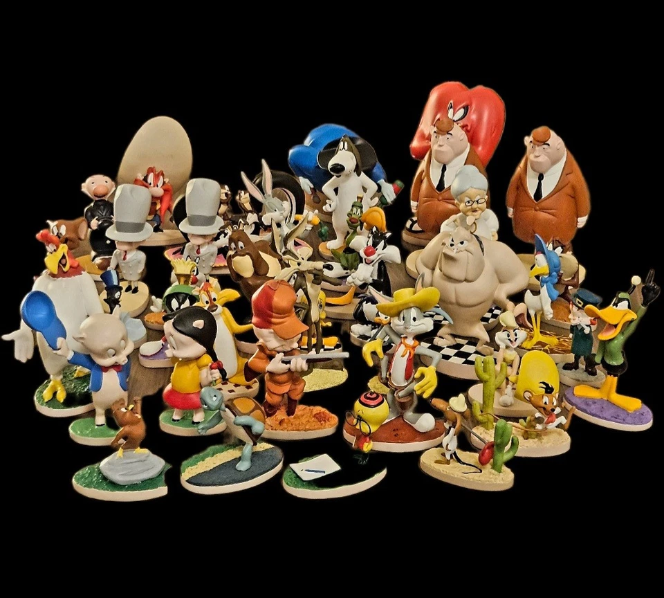Figurines Looney Tunes-Warner Bros–Résine–Plusieurs Personnages-Vintage-90s/2000 - Photo 1/1