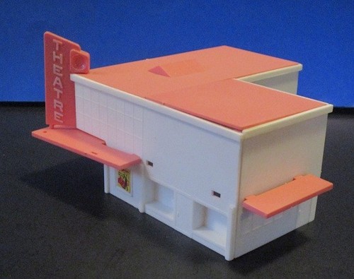 Plasticville - HO Scale - 2607 - Movie Theatre Kit - Incomplete - Good Box