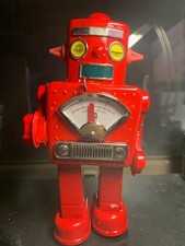 WINKY ROBOT Wind-up Red vintage boxed video EXCELLENT