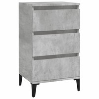 Nachttisch Betongrau 40X35X70 Cm Holzwerkstoff