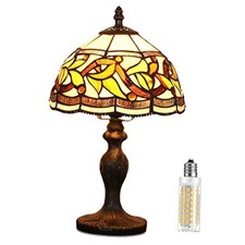 Stained Glass Table Lamp,Stained Glass Crystal Bead Style Table Barroco-2