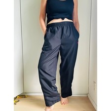 Vintage Starter Track Pants Size Medium Black Red Streetwear y2K Era Athletic