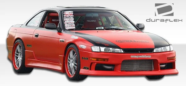 For 1995-1996 240SX S14 Duraflex V-Speed Body Kit - 4 Piece Foto 3 de 4