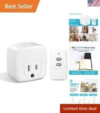 Remote Control Outlet Wireless RF Switch Plug for Household Appliances